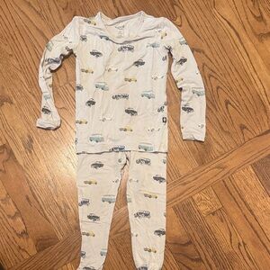 Kyte Baby Vintage Car Print Pajama Set 3T